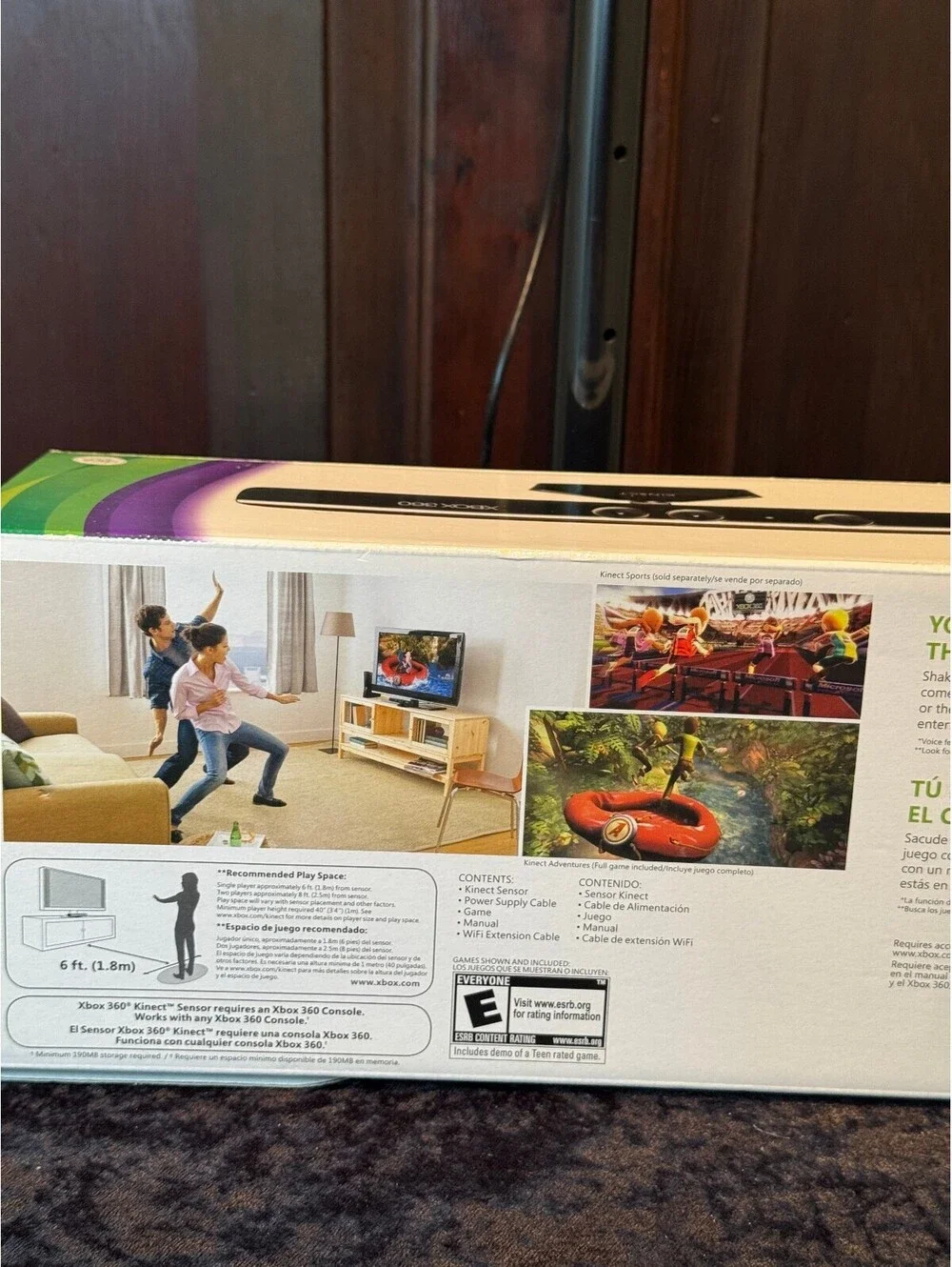Xbox 360 Kinect Sensor with Stand and Original Box